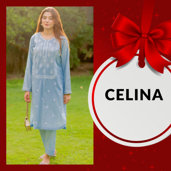 CELINA Embroidered Lawn 2pc