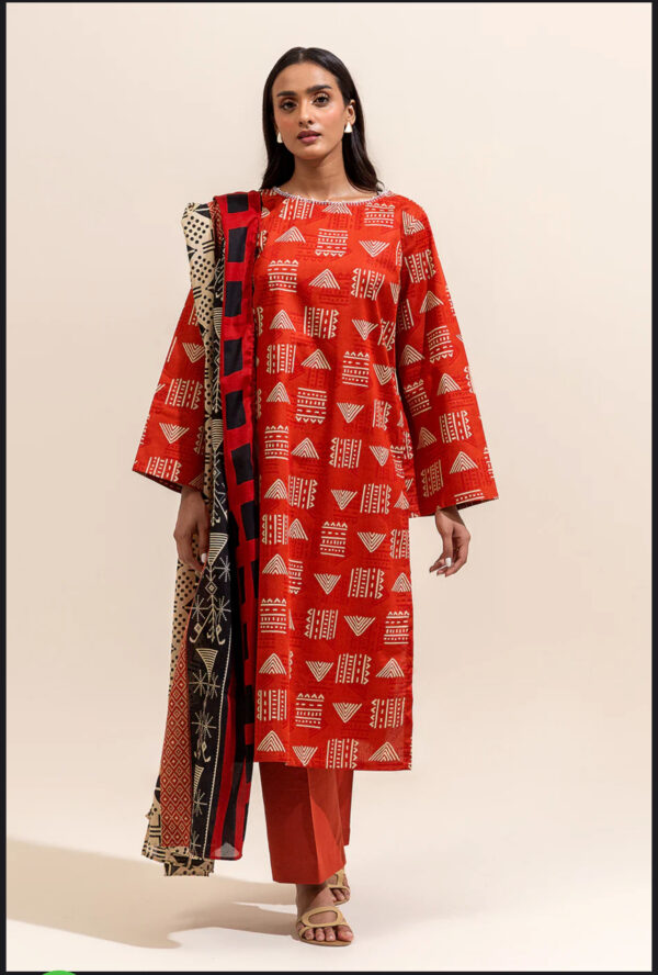 BEECHTREE Printed Lawn Suit 3pc - Image 2