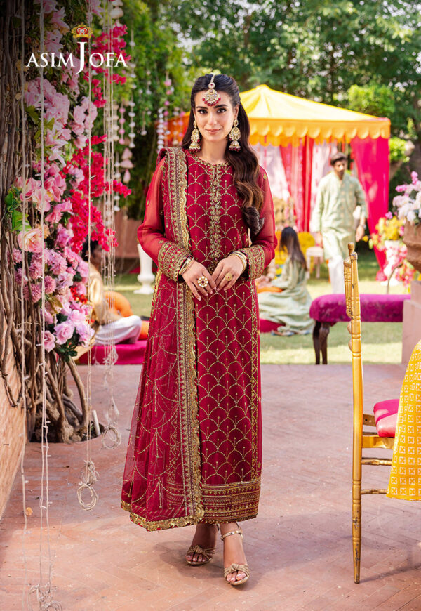 ASIM JOFA EMBROIDERED CHIFFON 3 PC - Image 2