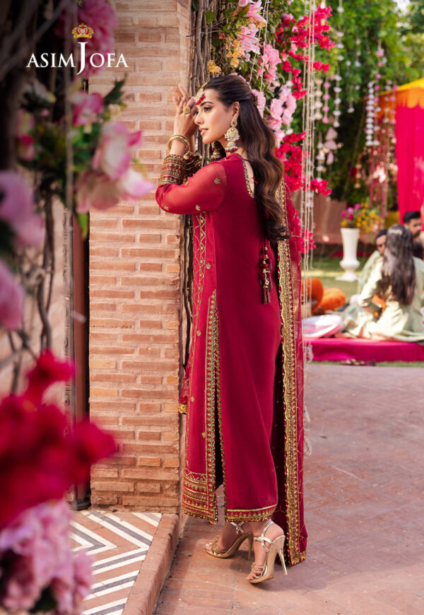 ASIM JOFA EMBROIDERED CHIFFON 3 PC - Image 4