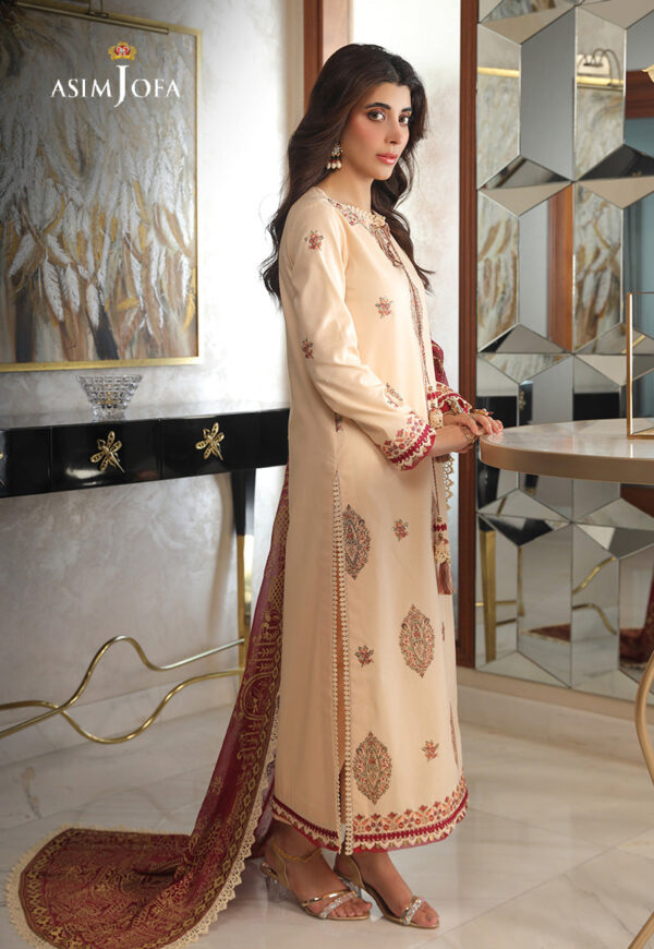 ASIM JOFA EMBROIDERED CAMBRIC 3 PCS - Image 3