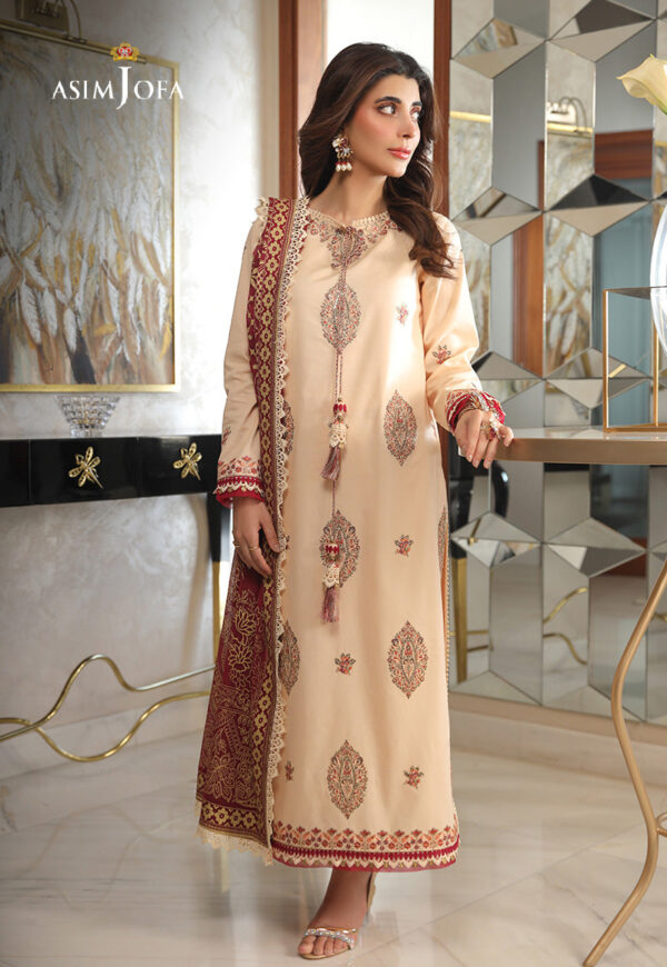 ASIM JOFA EMBROIDERED CAMBRIC 3 PCS - Image 2