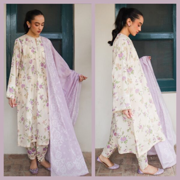 CROSS STITCH Printed Lawn Suit 3pc