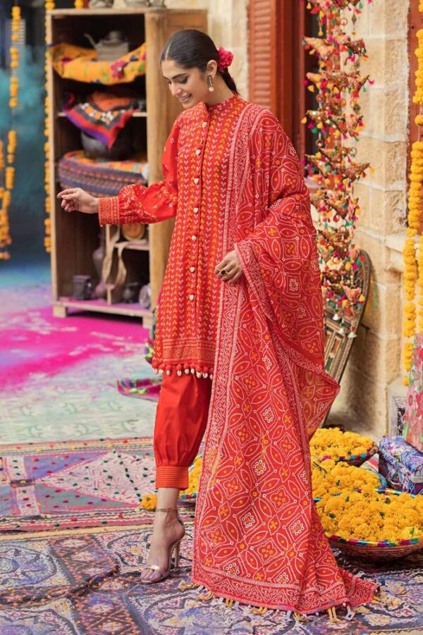 GUL AHMED Printed Lawn Suit 3pc - Image 5